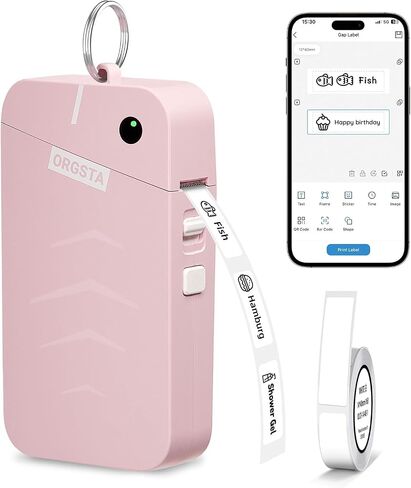 ORGSTA Label Maker, S001 Portable Bluetooth Label Maker Machine with Tape in Saudi Arabia