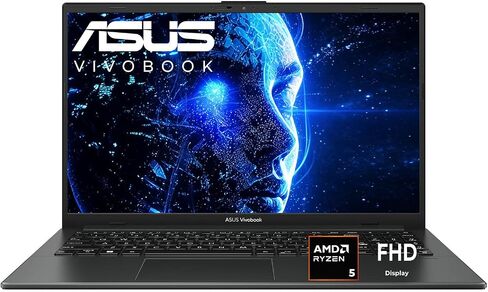 ASUS Vivobook Go 15 Laptop, 15.6" FHD NanoEdge Display, Latest AMD Ryzen 5 CPU(Beat i7-10710U), 8GB RAM, 512GB PCIe SSD, Privacy Shutter, ErgoSense Keyboard, Windows 11 for Work & Study in Kuwait