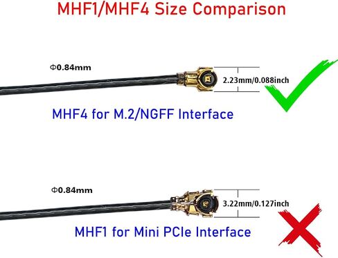MHF4 Internal Antenna Dual-Band Laptop WiFi Antennas for M.2 NGFF Card in Saudi Arabia
