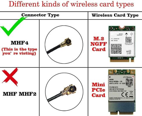 MHF4 Internal Antenna Dual-Band Laptop WiFi Antennas for M.2 NGFF Card in Saudi Arabia