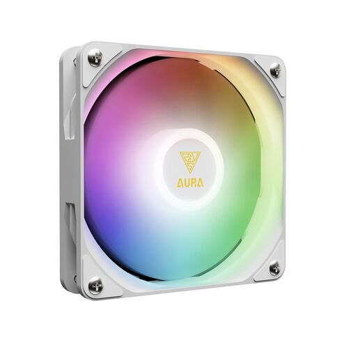 مبرد سائل GAMDIAS Aura GL360 Digital WH 360mm AIO CPU، شاشة رقمية 2.1 بوصة، 3X 120mm PWM ARGB Fans، 1800 دورة في الدقيقة، قاعدة نحاسية، Intel LGA 1851/1700 & AMD AM5/AM4، أبيض in Kuwait