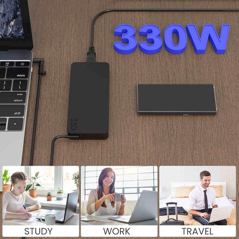 330W Slim AC Laptop Charger TPN-LA32 Compatible with HP OMEN 17 16 MAX in Saudi Arabia