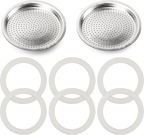 Moka Pot Spare Parts Replacement for Bialetti 3/4 Cups Gasket and Plate in Saudi Arabia