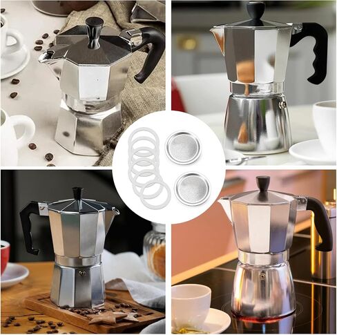 Moka Pot Spare Parts Replacement for Bialetti 3/4 Cups Gasket and Plate in Saudi Arabia