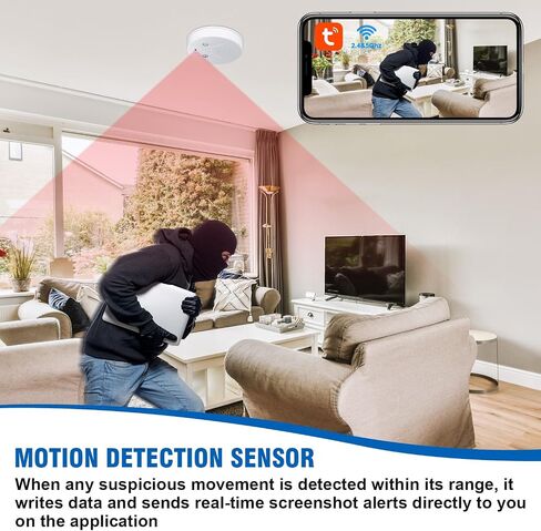 Home Security Cameras Hidden Camera Video HD 1080P WiFi Camera Wireless Small Cam Real-Time Spy Camera for Home with Night Vision, App Control and Motion Detection in Saudi Arabia