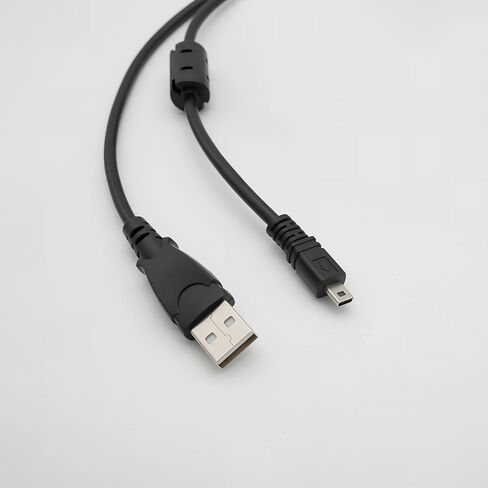 Mini 8-Pin USB to UC-E6 Camera Cable Data & Charging Cable Compatible with Nikon Coolpix 2100/2200/3100/3200, Olympus, Sony, Fuji, Panasonic, Samsung, Pentax & More Digital Cameras, 1.5m in Saudi Arabia