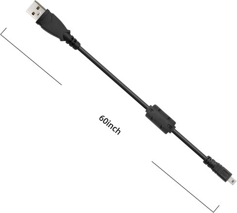 Mini 8-Pin USB to UC-E6 Camera Cable Data & Charging Cable Compatible with Nikon Coolpix 2100/2200/3100/3200, Olympus, Sony, Fuji, Panasonic, Samsung, Pentax & More Digital Cameras, 1.5m in Saudi Arabia