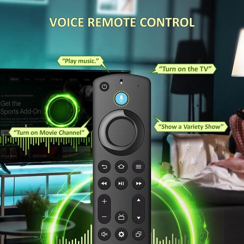 Replacement Firestick Remote Control for Fire Smart TV Stick(2nd/3rd Gen/4K/Lite/4K Max),TV Cube(1st/2nd/3rd Gen),3rd Gen Smart TV,for Pioneer,Omni,QLED Series in Saudi Arabia