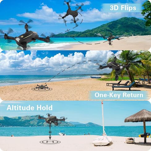 Foldable Camera Drone, 1080P FPV RC Drone for Beginners Kids & Adults in Kuwait