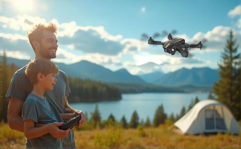 Foldable Camera Drone, 1080P FPV RC Drone for Beginners Kids & Adults in Kuwait