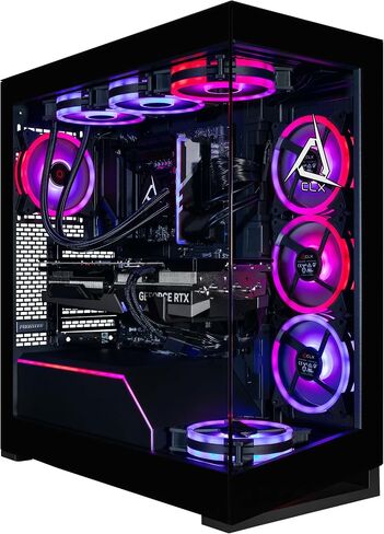 CLX Horus Gaming PC - Intel Core Ultra 9 285K 3.7GHz, GeForce RTX 5080, 2TB NVMe M.2 SSD, 48GB DDR5 RGB Memory, 360mm AIO, WiFi, Windows 11 Home, Black, AI-Accelerated in Saudi Arabia