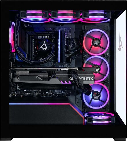 CLX Horus Gaming PC - Intel Core Ultra 9 285K 3.7GHz, GeForce RTX 5080, 2TB NVMe M.2 SSD, 48GB DDR5 RGB Memory, 360mm AIO, WiFi, Windows 11 Home, Black, AI-Accelerated in Saudi Arabia