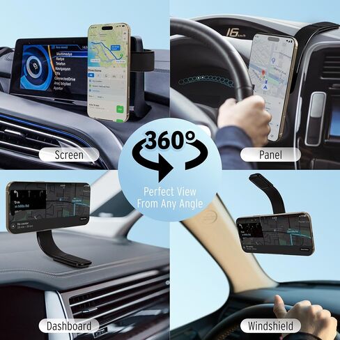 MagSafe car Mount for iPhone & Android, Magnetic Dashboard Phone Holder in Saudi Arabia