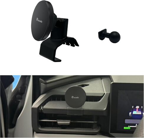 Car Phone Holder for Toyota RAV4 2026 Accessories, 12.9-Inch Screen Car Phone Mount with Dual Holders, 360° Adjustable Magnetic Phone Holder, Does Not Block Air Vents, for iPhone & Android in Kuwait