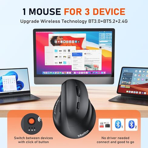 MEETION Ergonomic Keyboard with Ergonomic Vertical Mouse in Kuwait