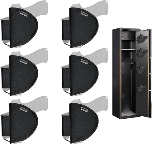 Universal Pistol Holster with Magazine Pouch, Gun Safe Organizer Accessories Storage in Kuwait