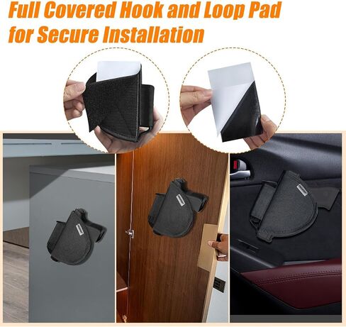 Universal Pistol Holster with Magazine Pouch, Gun Safe Organizer Accessories Storage in Kuwait