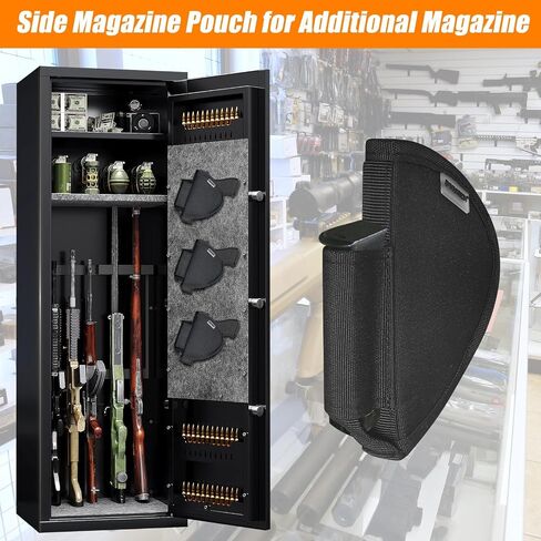 Universal Pistol Holster with Magazine Pouch, Gun Safe Organizer Accessories Storage in Kuwait