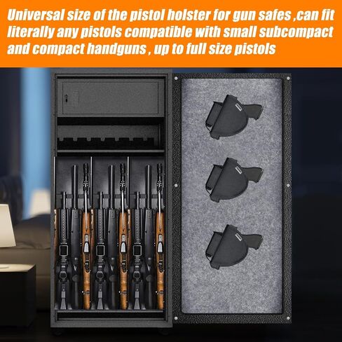 Universal Pistol Holster with Magazine Pouch, Gun Safe Organizer Accessories Storage in Kuwait