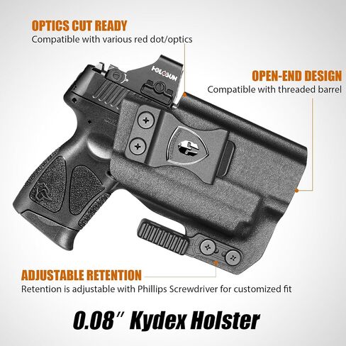 WARRIORLAND Kydex Holster Fits Taurus G2C /G3C /G3 with PL-Mini 2 Valkyrie in Kuwait