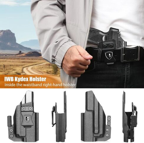 WARRIORLAND Kydex Holster Fits Taurus G2C /G3C /G3 with PL-Mini 2 Valkyrie in Kuwait