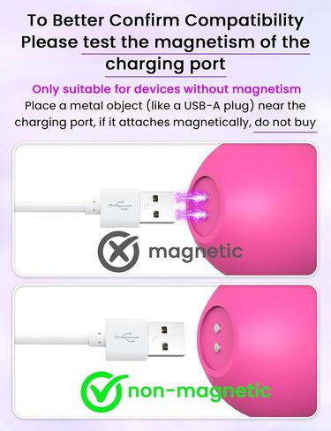 Sinoacc 2 Pin Magnetic Charger, for Rechargeable Toys Massagers in Kuwait