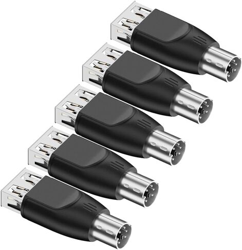 PS2 to USB Adapter, 4-Pack Mouse and Keyboard Converter for Legacy PS/2 Devices USB Typec (Type-C Female to PS2 Male) in Saudi Arabia