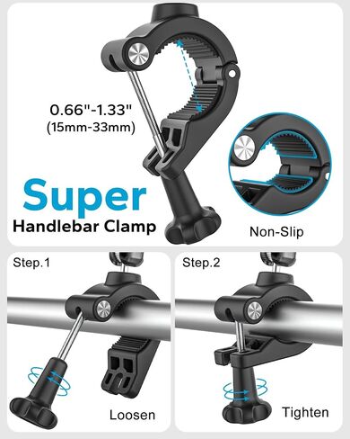 Marine Phone Holder for Boat & Pontoon Rail Bar, Center Console Clamp Mount in Saudi Arabia