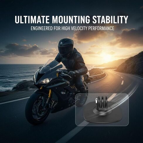 2 Pcs Flexible Adhesive Helmet Mount for Insta360 X5 X4, Large 2.5 in / 63 mm Base, Sports Camera Accessories, Includes 1/4 Adapter and Mounting Screw, Black in Saudi Arabia