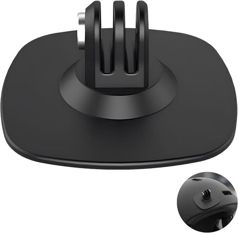 2 Pcs Flexible Adhesive Helmet Mount for Insta360 X5 X4, Large 2.5 in / 63 mm Base, Sports Camera Accessories, Includes 1/4 Adapter and Mounting Screw, Black in Saudi Arabia