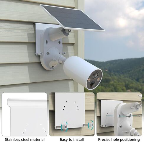 Vinyl Siding Mount for TP-Link Tapo C660 C615F C645D C402 C403 C460 C425 C630 C411 C610 TC82 TC90 TC85 KIT Solar Cameras and C545d,Tapo A201 Solar Panel Camera Mount Bracket in Saudi Arabia