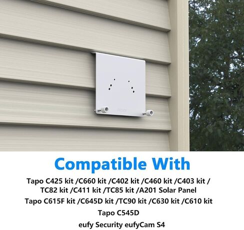 Vinyl Siding Mount for TP-Link Tapo C660 C615F C645D C402 C403 C460 C425 C630 C411 C610 TC82 TC90 TC85 KIT Solar Cameras and C545d,Tapo A201 Solar Panel Camera Mount Bracket in Saudi Arabia
