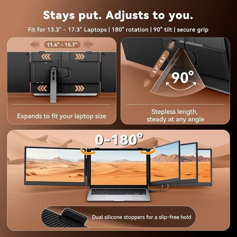 Teamgee S10 Pro 14" Dual-Screen Extender – Ultra‑Slim & Hidden Cable in Saudi Arabia