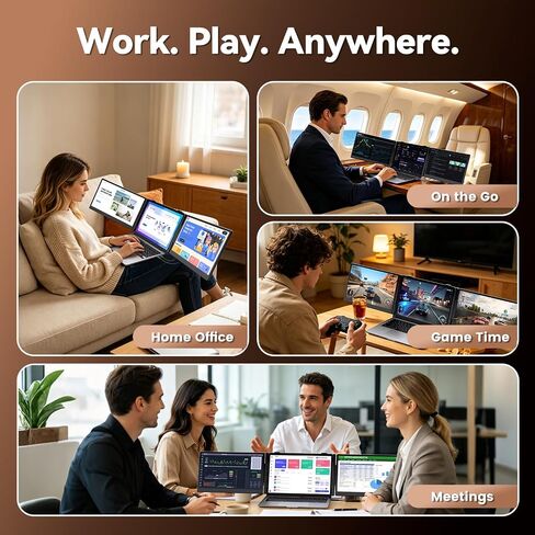 Teamgee S10 Pro 14" Dual-Screen Extender – Ultra‑Slim & Hidden Cable in Saudi Arabia