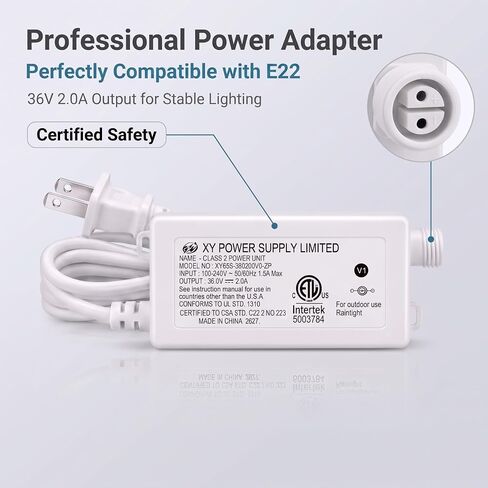 36V 2A 72W Power Adapter for eufy Permanent Outdoor Lights E22 in Kuwait