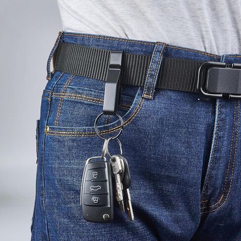 Duty Belt Key Holder, Fits 1.5"-2.25" Wide Belts (2 Pack, Black) in Saudi Arabia