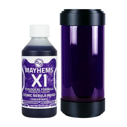 Mayhems - X1 Concentrate PC Coolant - Computer Water Cooling Fluid - Liquid Cooling, Eco Friendly Series, 250 ml, Cosmic Nebula Indigo in Kuwait