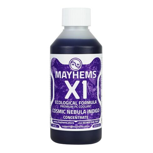Mayhems - X1 Concentrate PC Coolant - Computer Water Cooling Fluid - Liquid Cooling, Eco Friendly Series, 250 ml, Cosmic Nebula Indigo in Kuwait