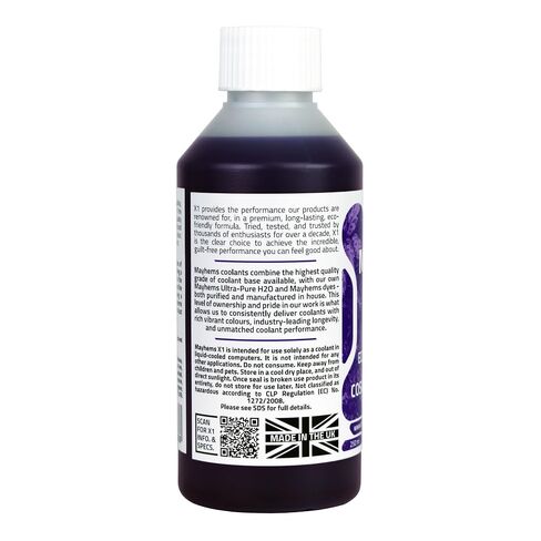 Mayhems - X1 Concentrate PC Coolant - Computer Water Cooling Fluid - Liquid Cooling, Eco Friendly Series, 250 ml, Cosmic Nebula Indigo in Kuwait