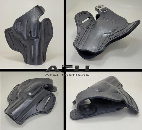 Diamondback SDR 357 OWB Holster - J Frame 3 بوصة برميل - لـ Diamondback SDR 3"، Rgr SP101، S&W 60 63، Taurus 85 605 856 Guns - حافظة مسدس جلدية فطيرة - حافظات Taurus 856 - Sp101 الحافظة in Kuwait