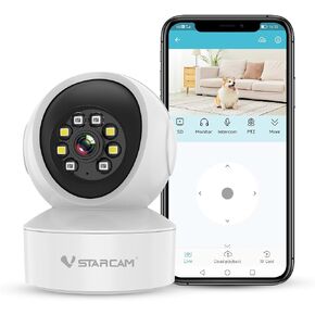 VSTARCAM Indoor Pan/Tilt Smart Security Camera, 360° PTZ Pet Camera with Phone APP, 1296P Night Vision, 2-Way AudioMotion Detection for Baby and Pet Monitor, Cloud & SD Card Storage 03 in Saudi Arabia