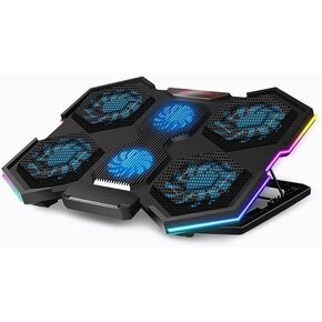 Adjustable Six Fan Desktop Quiet Laptop Cooling System in Saudi Arabia