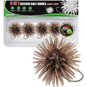 QualyQualy Urchin Bait Hook for Bass Fishing Pre-Rigged Sea Urchin Lures in Kuwait