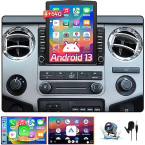 10" Android 13 Car Radio Compatible with Ford F150 2004-2008/Ford Expedition 2007-2014/Edge 2007-2010, QLED HD Touchscreen, Wireless CarPlay/Android Auto, GPS, 5G WiFi, SWC, AHD Backup Camera, 2+64GB in Kuwait