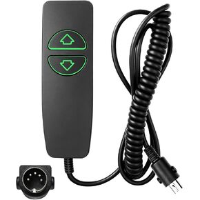 2 Button 5 Pin Lift Chair Remote Control Compatible with MCombo Single Motor Power Recliners and Other Single Motor Lift Chiars, Hand Control with Green Backlit in Saudi Arabia