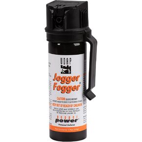 UDAP 3C Pepper Power Jogger Fogger Pepper Spray مع مشبك للنساء والرجال والعدائين وراكبي الدراجات، دفاع ذاتي مضغوط ساخن OC، نمط انفجار قوي، حاجز ضباب 10 أقدام، 1.9 أونصة in Kuwait