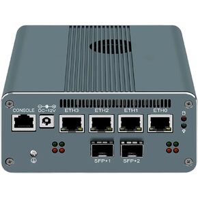 Firewall Appliance Mini PC, Intel Pentium 8505 Quad Core 10G*2 4xIntel I226 2.5G Ethernet VPN Soft Routing,2*USB3.2 1*TF Slot 2*SATA 1*M.2 NVMe x4 8/16/32/64GB DDR5 M.2 Nvme (NO RAM NO SSD) in Kuwait