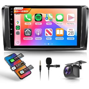 8 Core 6G+128G Android Car Stereo for Mercedes-Benz ML-Class W164 ML350 ML500 ML550 2005-2011 with Wireless CarPlay Android Auto, 9" Touchscreen Car Radio Mirror Link GPS WiFi FM EQ in Saudi Arabia