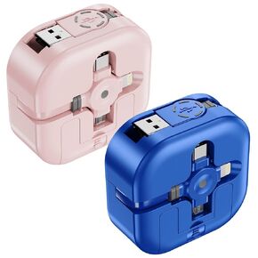 3 in 1 Multi Charging Cable 4A, Multiple Chargers for All Devices, 4Ft 2Pcs in Saudi Arabia