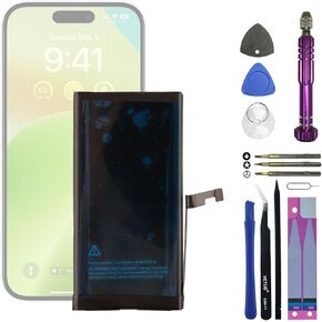 بطارية A3018 3.8 فولت 4000 مللي أمبير، متوافقة مع هاتف iphone15، تأتي مع أداة تركيب البطارية in Kuwait